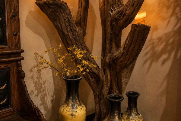 Cactus Floor Lamp with Onyx Shades