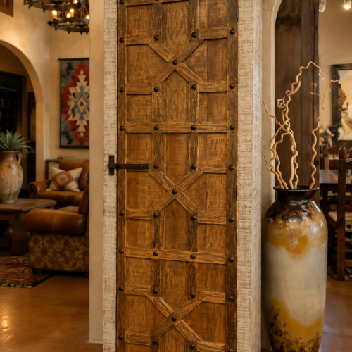 Gray Wash Wine Cabinet