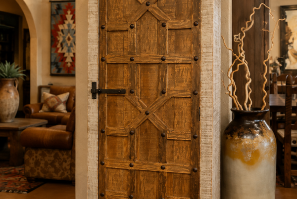 Gray Wash Wine Cabinet