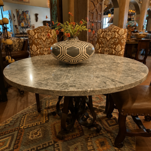Grey Onyx Round Table