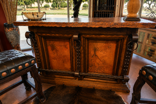 Hacienda Copper Bar with Marble Top