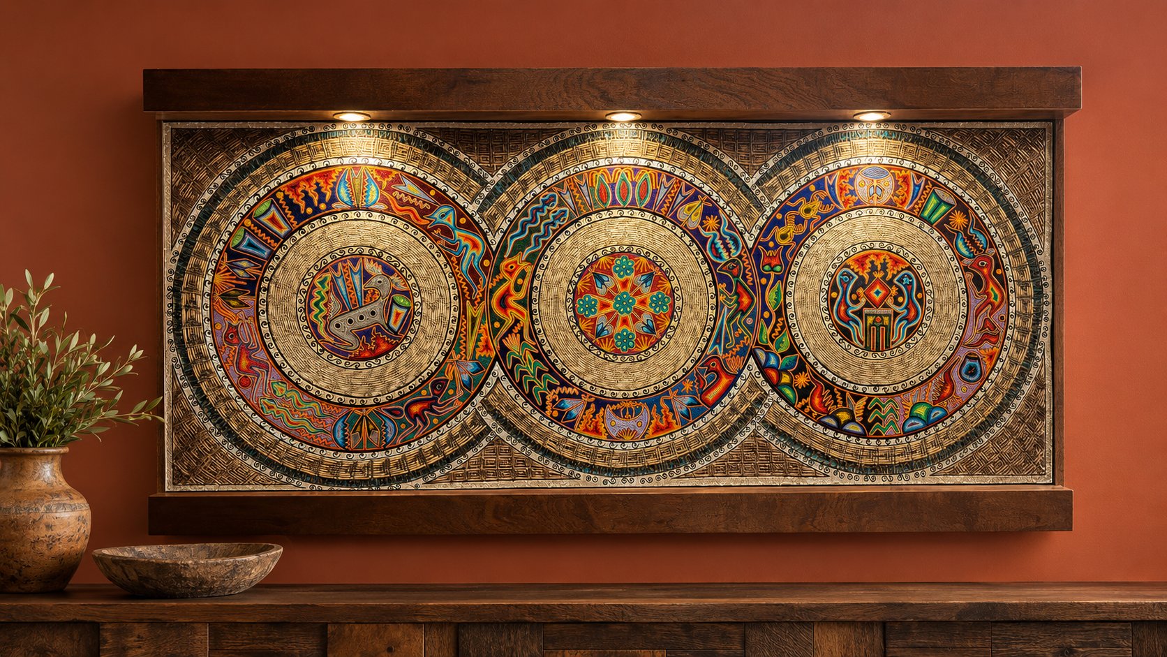 Huichol Cosmic Wheels