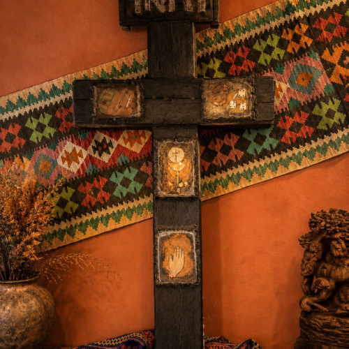 Mexican Symbolic Folk Art Cross