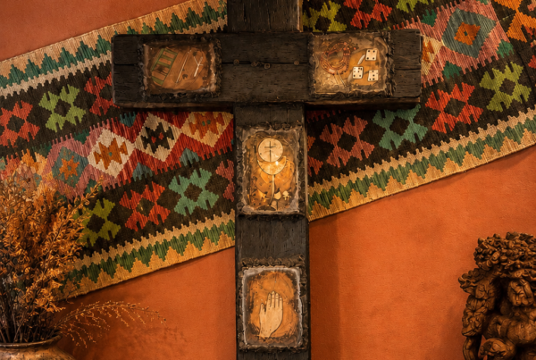Mexican Symbolic Folk Art Cross