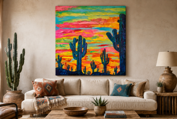 Neon Desert Sunset