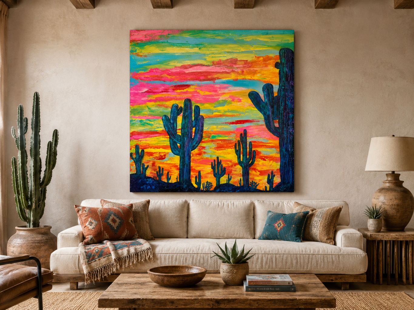 Neon Desert Sunset