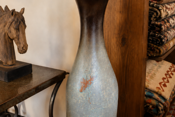Peacock Floor Vase