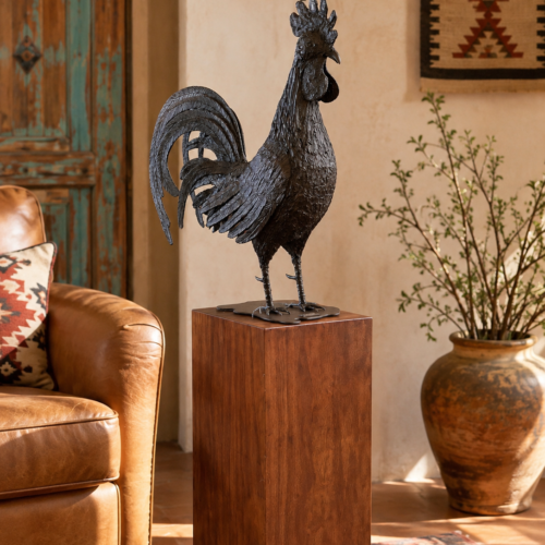 Proud as a Hand-Sculptured Rooster