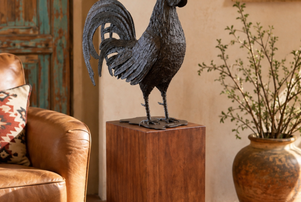 Proud as a Hand-Sculptured Rooster