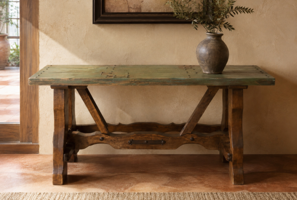 Reclaimed Old Door Console