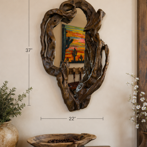 Rustic Driftwood Mirror