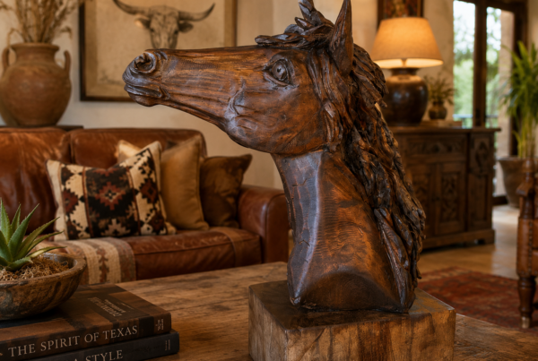 Rustic Horse Bust