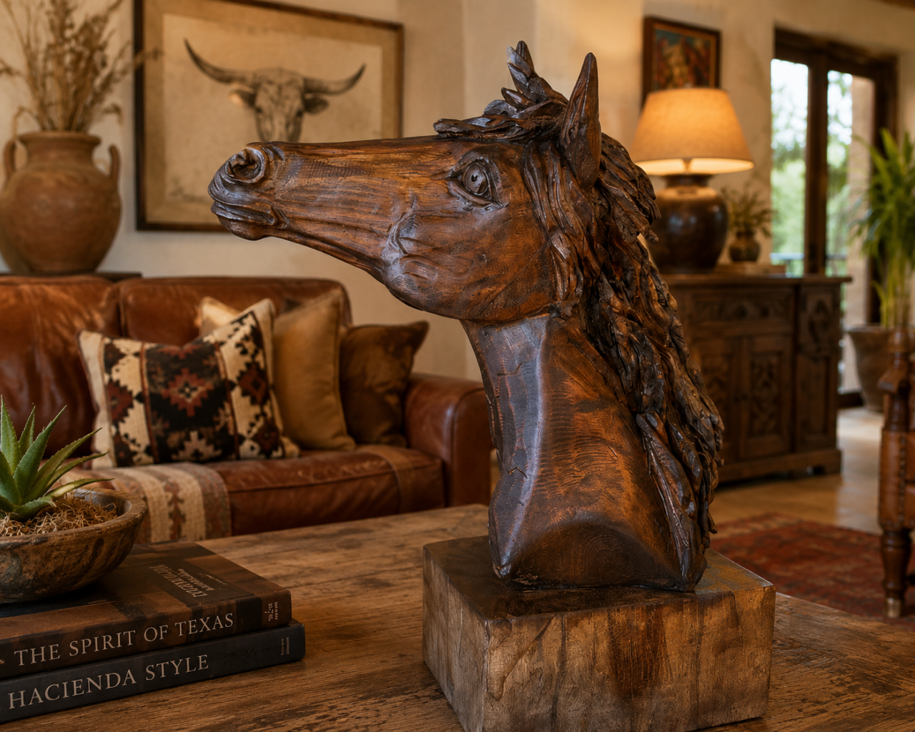 Rustic Horse Bust