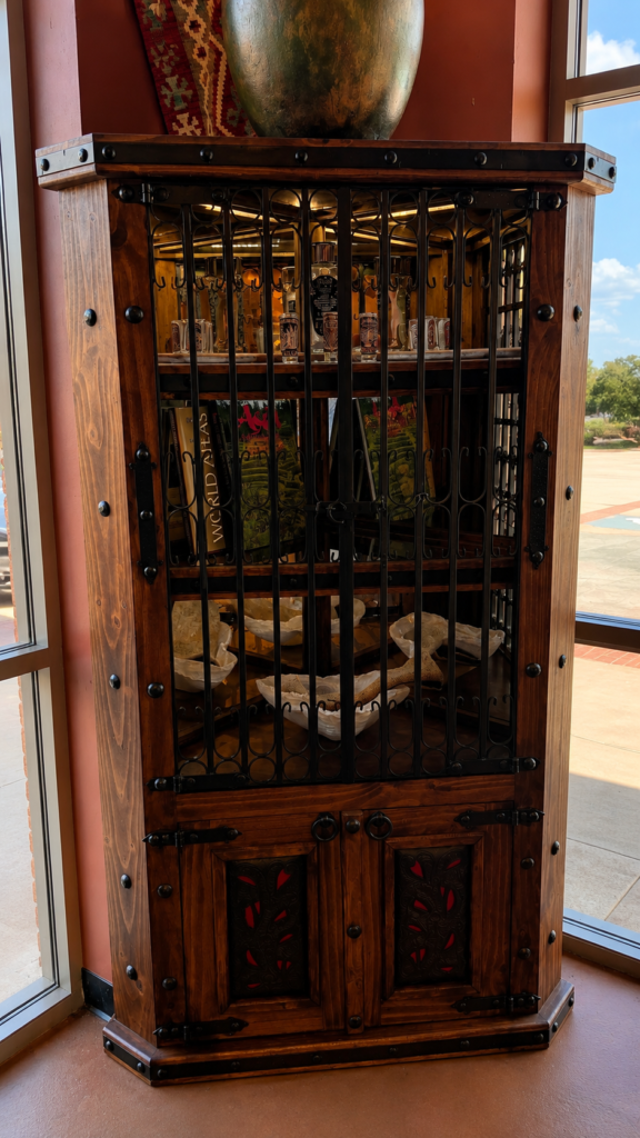Hacienda Corner Bookcase or Liquor Cabinet