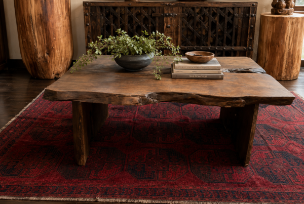 Rustic Live-Edge Coffee Table