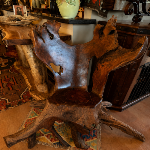Sculptural Rootwood Accent Chair
