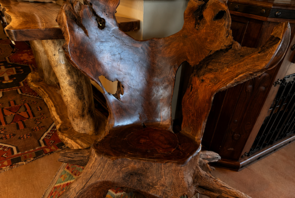 Sculptural Rootwood Accent Chair
