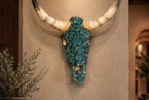 Turquoise Mosaic Longhorn Skull