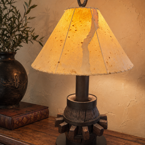 Wagon Wheel Lamp