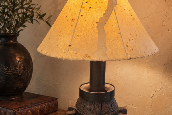 Wagon Wheel Lamp
