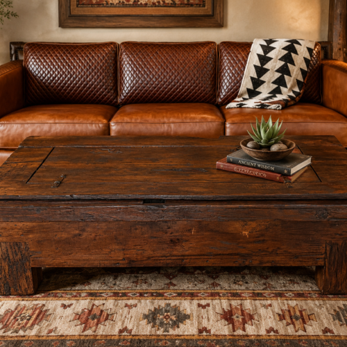 Weathered Hacienda Trunk Coffee Table