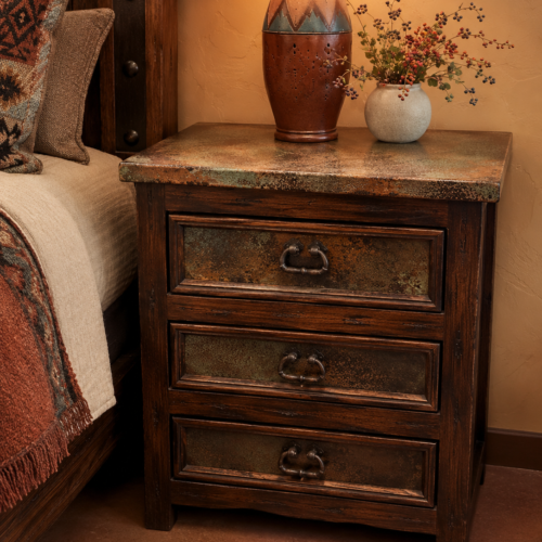 Patina Copper Nightstand