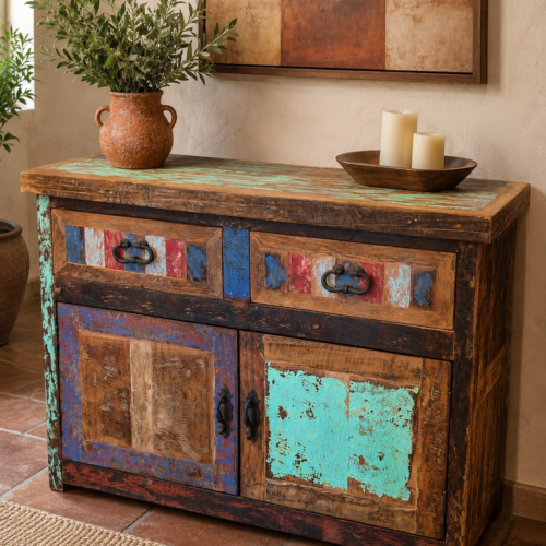 Chameleon Boho Color Sideboard