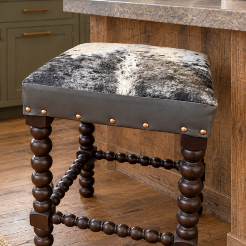 Cowhide Stool