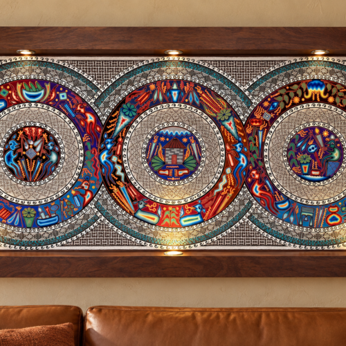 Illuminated Huichol Wall Art