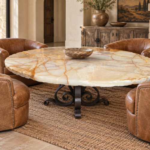 Low Onyx Game Table