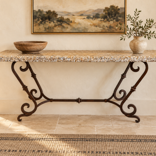 Onyx Scrolled Legs Sofa Table