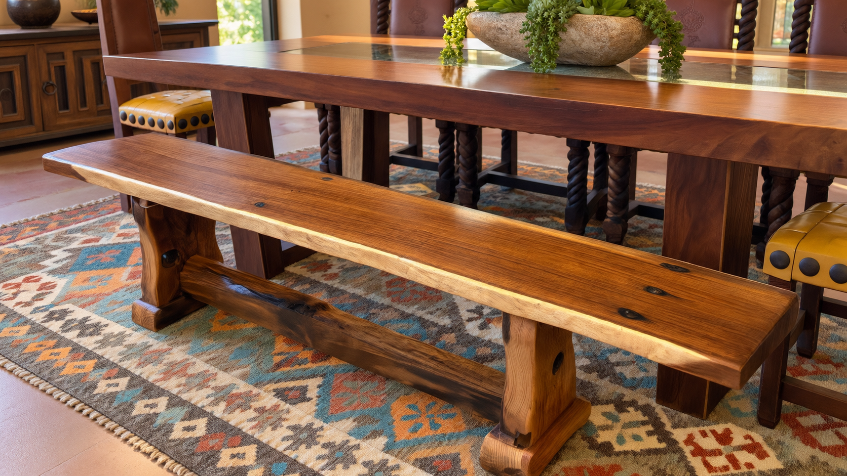 Parota Live-Edge Bench