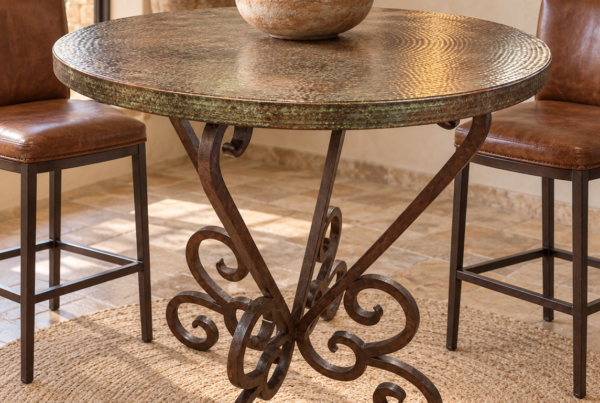 Patina Copper Pub Table
