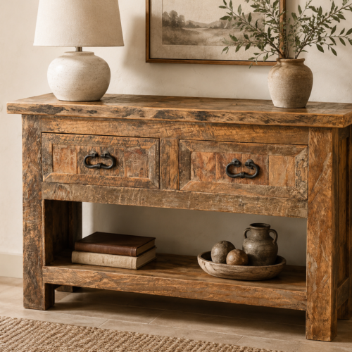 Rustic Chameleon Console