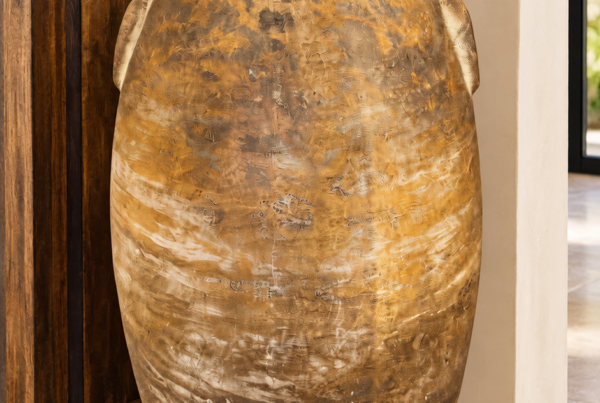 Rustic Mediterranean Floor Vase