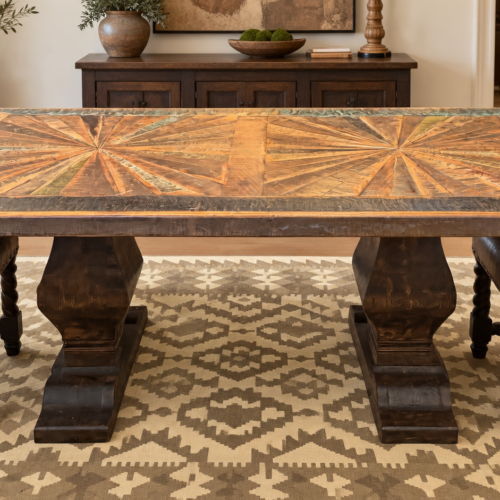 Rustic Starburst Table