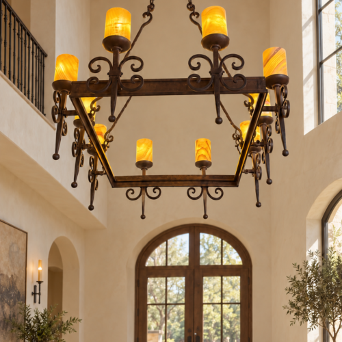 Santa Fe Onyx Chandelier