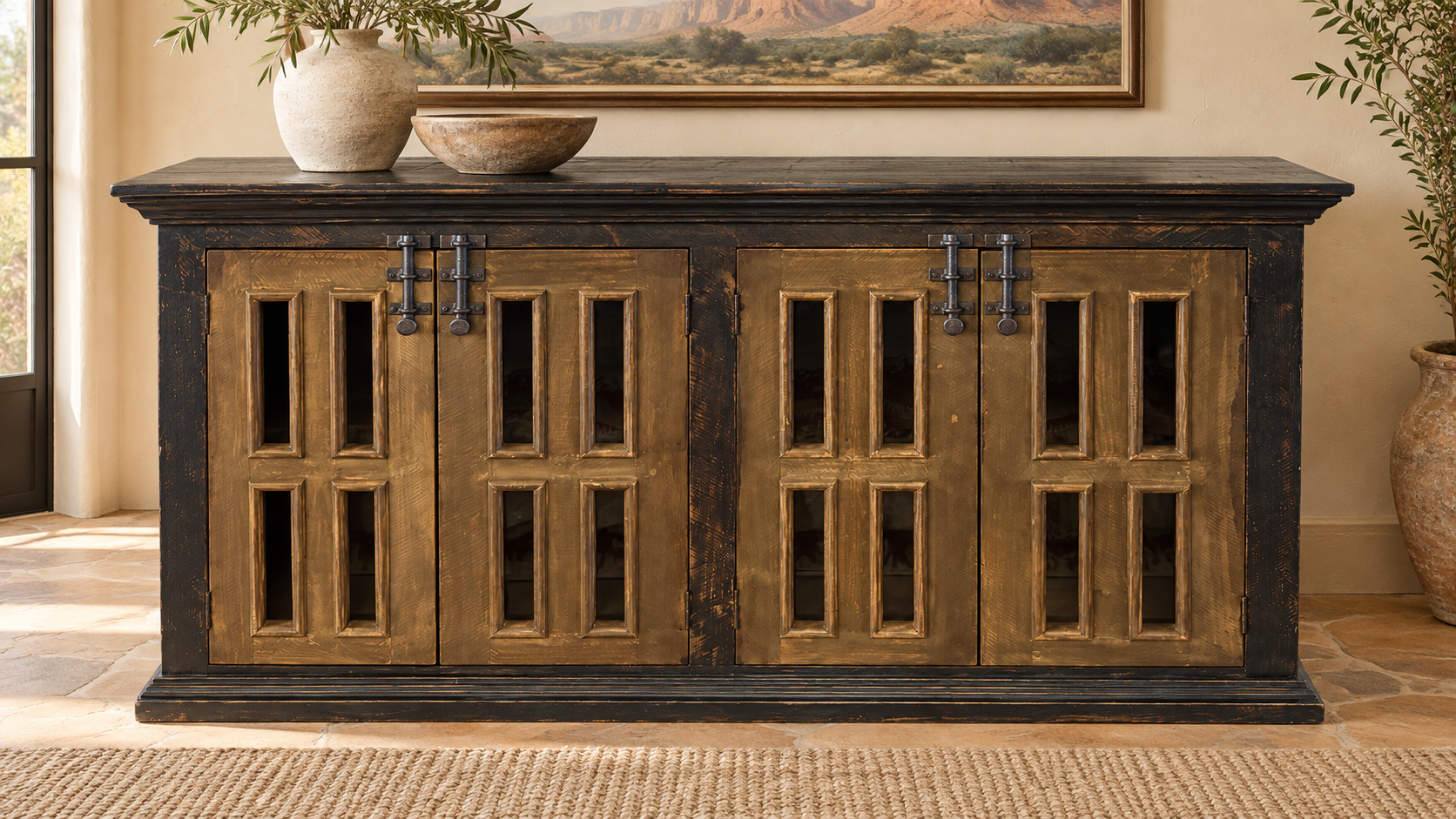 Casey Black Wash Sideboard