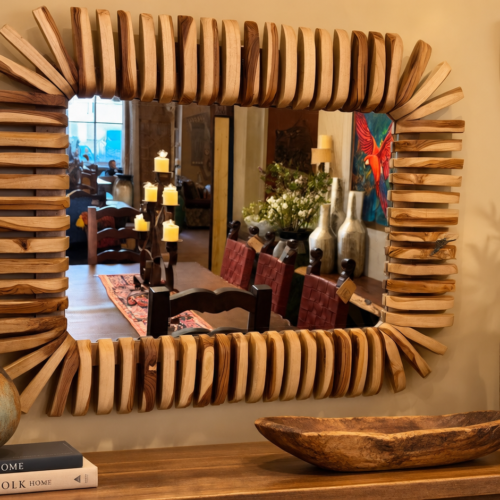 Teak Mirror