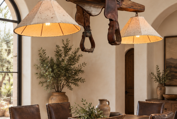 Vintage Saddle Chandelier